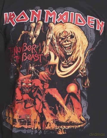 T-Shirt: Iron Maiden Men'S Tee: Number Of The Beast Graphic (X-Large)