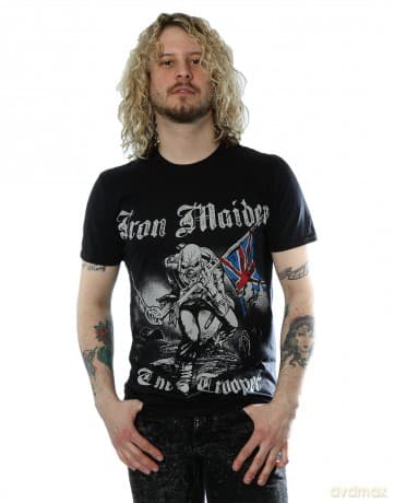 T-Shirt: Iron Maiden Men'S Tee: Sketched Trooper (Back Print) (Small)