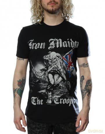 T-Shirt: Iron Maiden Men'S Tee: Sketched Trooper (Back Print) (Small)