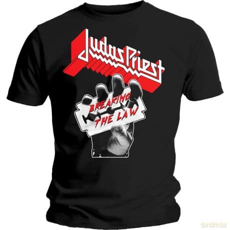 T-Shirt: Judas Priest Men'S Tee: Breaking The Law (Large)