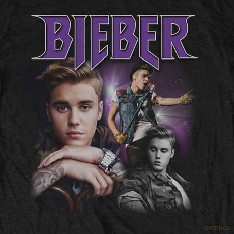 T: Justin Bieber Unisex T-Shirt: JB Homage (Black) (Medium)