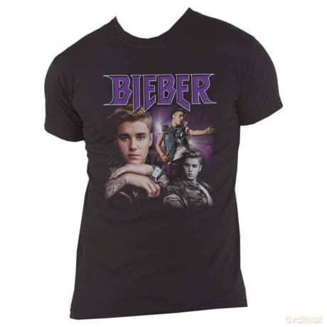 T: Justin Bieber Unisex T-Shirt: JB Homage (Black) (Medium)