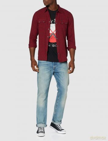 T: Pink Floyd Unisex T-Shirt: The Wall Hammers Logo (Black) (Large)