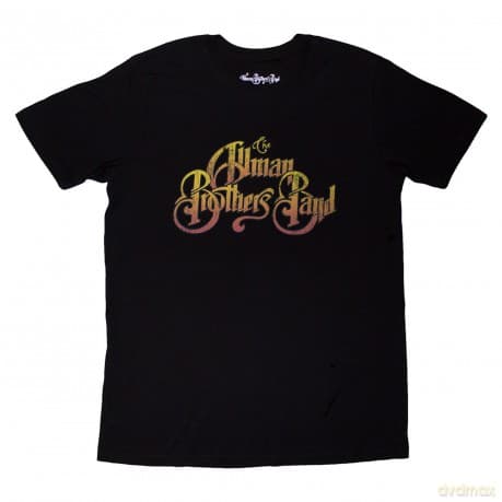 Allman Brothers Band - The: The Allman Brothers Band Unisex T-Shirt: Road Goes On (Black) (Back Print) (Large)