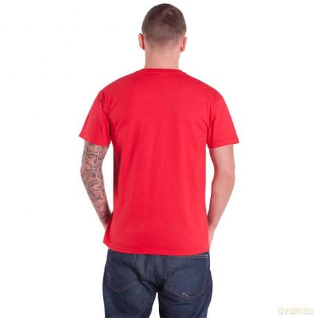 The Beatles: Unisex T-Shirt: Sgt Pepper Stacked Crystals (Red) (Embellished) (Small)