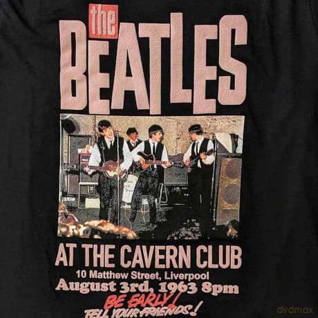 The Beatles: Unisex T-Shirt: The Cavern (Black) (X-Large)