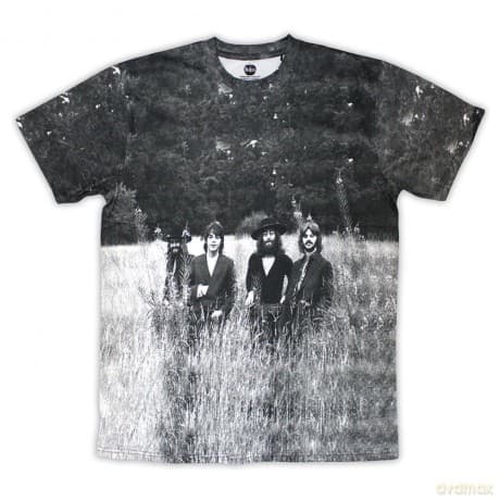 The Beatles: Unisex T-Shirt: Tittenhurst Park Field (White) (All Over Print) (Large)