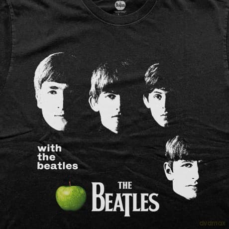 The Beatles: Unisex T-Shirt: With Apple (Black) (Medium)