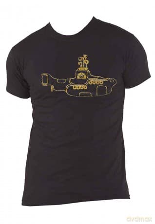 The Beatles: Unisex T-Shirt: Yellow Submarine (Black) (Embellished) (Medium)