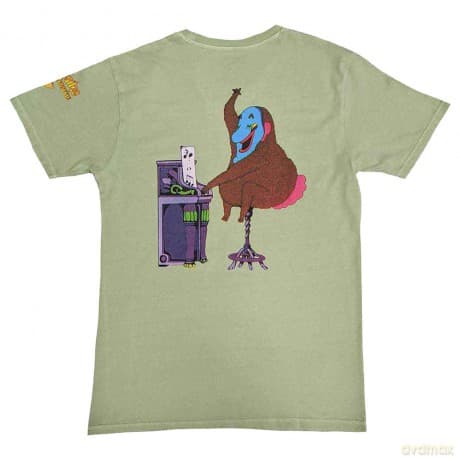 The Beatles: Unisex T-Shirt: Yellow Submarine Magic Piano (Green) (Back Print) (X-Large)