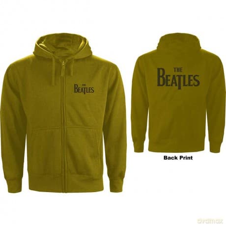The Beatles: Unisex Zipped Hoodie: Drop T Logo (Back Print) (XXX-Large)