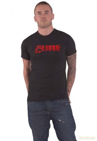 The Cure: Unisex T-Shirt: Logo (Black) (Embellished) (XX-Large)