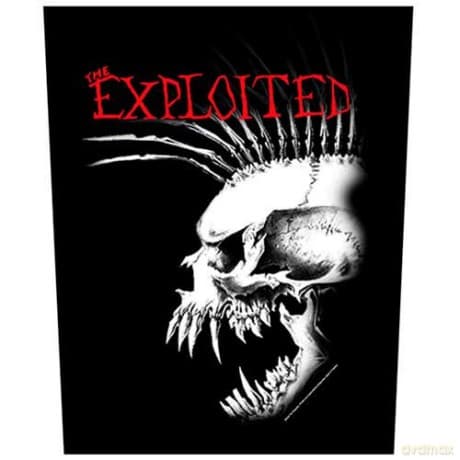 The Exploited: Back Patch: Bastard Skull