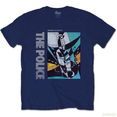 The Police: Men's Tee: Message in a Bottle (Large)