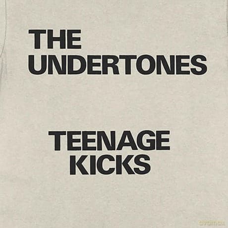 Undertones - The: The Undertones Unisex T-Shirt: Teenage Kicks Text (Natural) (X-Large)