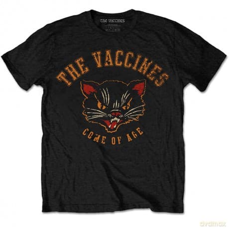 Vaccines - The: The Vaccines Unisex T-Shirt: Cat (Black) (XX-Large)