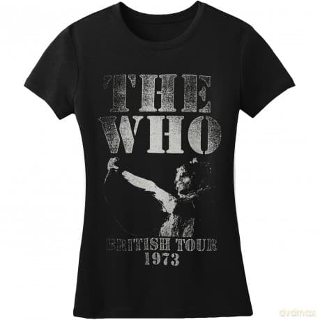 The Who: Ladies Tee: British Tour 1973 (Small)