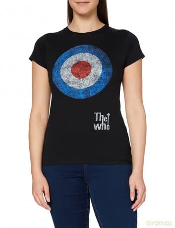 Who - The: The Who Ladies Tee: Target Distressed (X-Large)