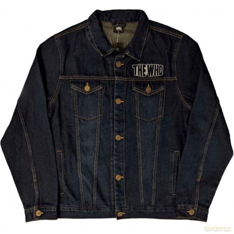 Who - The: The Who Unisex Denim Jacket: Long Live Rock (Denim Blue) (Back Print) (XX-Large)