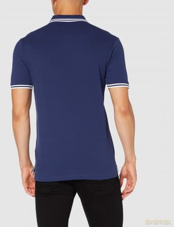 Who - The: The Who Unisex Polo Shirt: Target Logo (Navy Blue) (Small)