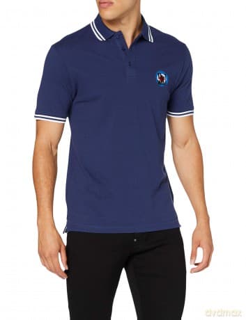 Who - The: The Who Unisex Polo Shirt: Target Logo (Navy Blue) (XX-Large)