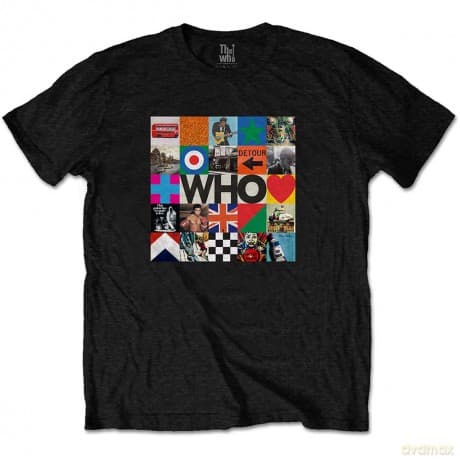 Who - The: The Who Unisex T-Shirt: 5x5 Blocks (Black) (X-Large)