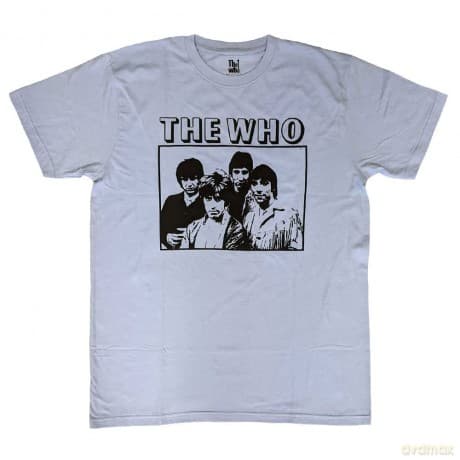 Who - The: The Who Unisex T-Shirt: Band Photo Frame (Blue) (Medium)
