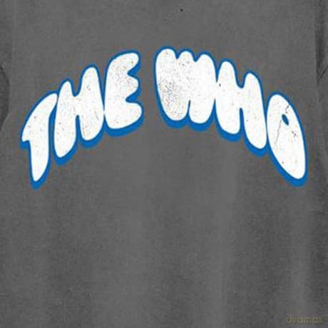 Who - The: The Who Unisex T-Shirt: Flag Cartoon (Charcoal Grey) (Back Print) (Large)