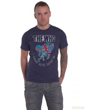 Who - The: The Who Unisex T-Shirt: Long Live Rock '79 (Navy Blue) (Back Print) (XX-Large)