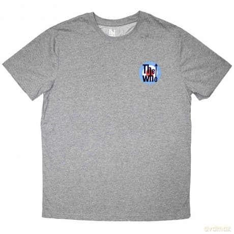 Who - The: The Who Unisex T-Shirt: Mini Target Logo (Grey) (X-Large)