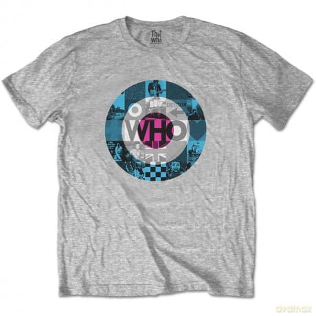 Who - The: The Who Unisex T-Shirt: Target Blocks (Grey) (XX-Large)