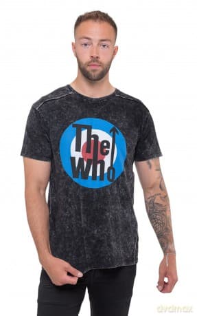 Who - The: The Who Unisex T-Shirt: Target Logo (Black) (Wash Collection) (X-Large)
