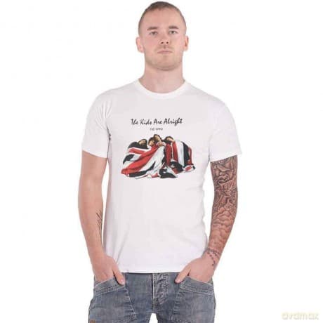 Who - The: The Who Unisex T-Shirt: The Kids Are Alright (White) (X-Large)