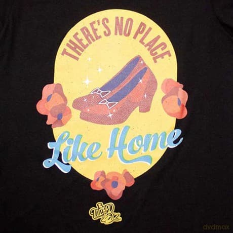 Wizard Of Oz - The: The Wizard of Oz Unisex T-Shirt: There's No Place Like Home (Black) (Small)