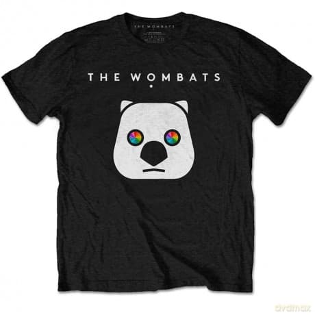 Wombats - The: The Wombats Unisex T-Shirt: Rainbow Eyes (Black) (X-Large)