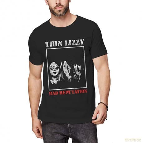 Thin Lizzy: Unisex T-Shirt: Bad Reputation (Black) (Small)