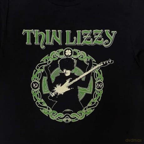 Thin Lizzy: Unisex T-Shirt: Celtic Ring (Black) (Back Print) (Large)