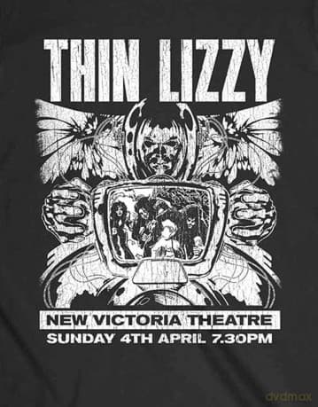 Thin Lizzy: Unisex T-Shirt: Jailbreak Flyer (Black) (X-Large)