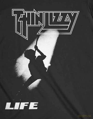 Thin Lizzy: Unisex T-Shirt: Life (Black) (Medium)