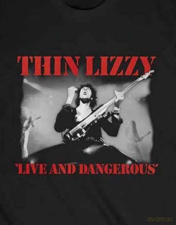 Thin Lizzy: Unisex T-Shirt: Live & Dangerous (Black) (Large)