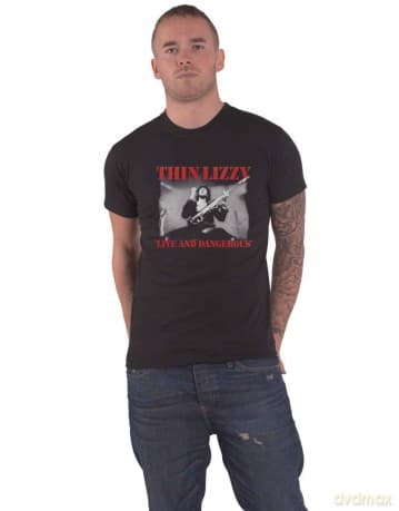 Thin Lizzy: Unisex T-Shirt: Live & Dangerous (Black) (X-Large)