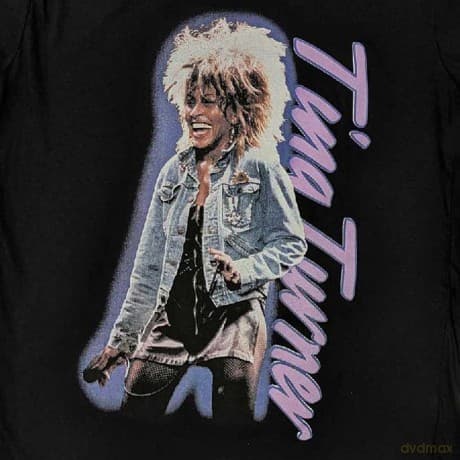 Tina Turner: Unisex T-Shirt: Vertical Logo (Black) (Small)