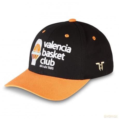 Tokyo Time: Unisex Baseball Cap: Euroleague Basketball Valencia Basket Club (Black & Orange)