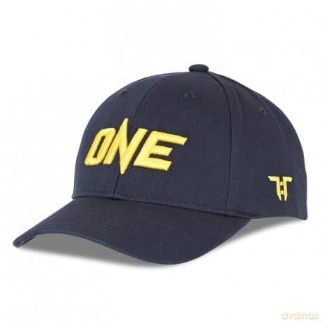 Tokyo Time: Unisex Baseball Cap: One Championship Yellow Logo (Navy Blue)