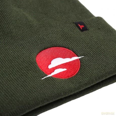 Tokyo Time: Unisex Bobble Beanie Hat: Japan (Green)