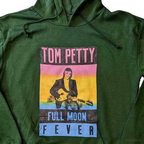 Tom Petty & The Heartbreakers: Unisex Pullover Hoodie: Full Moon Fever (Green) (Medium)