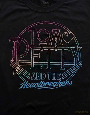Tom Petty & The Heartbreakers: Unisex T-Shirt: Circle Logo (Black) (Large)