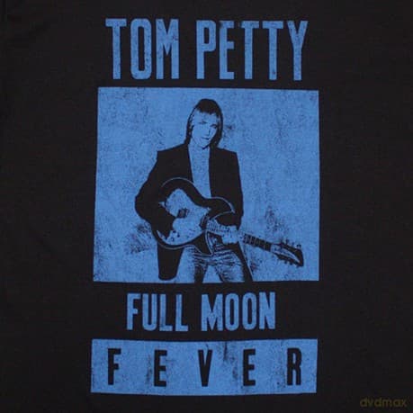 Tom Petty & The Heartbreakers: Unisex T-Shirt: Full Moon Fever Blue (Black) (Large)