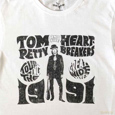 Tom Petty & The Heartbreakers: Unisex T-Shirt: Great Wide Open Tour (White) (Medium)