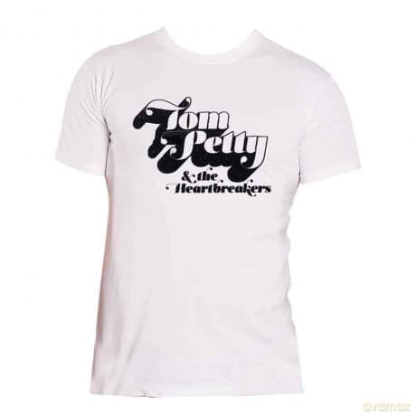 Tom Petty & The Heartbreakers: Unisex T-Shirt: Logo (White) (X-Large)